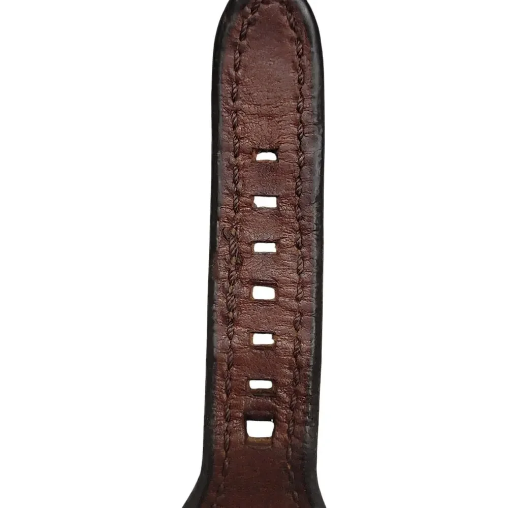 Hadlock Designs Leather Apple Watch Band 42 44 45 46 49mm Western Tooled Cuff
